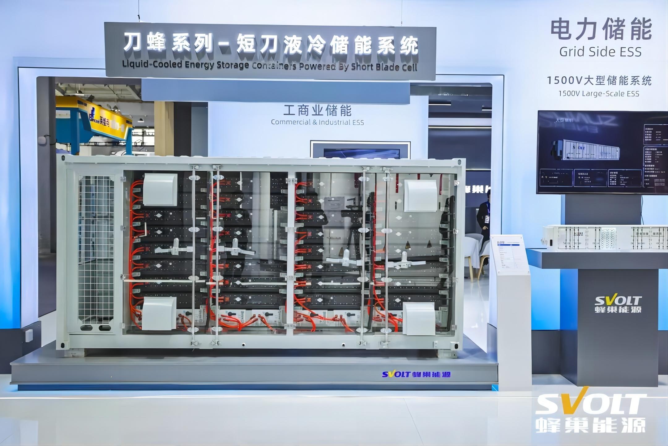 6.9MWh 容量，蜂巢能源发布短刀液冷储能系统和升级版短刀储能电芯